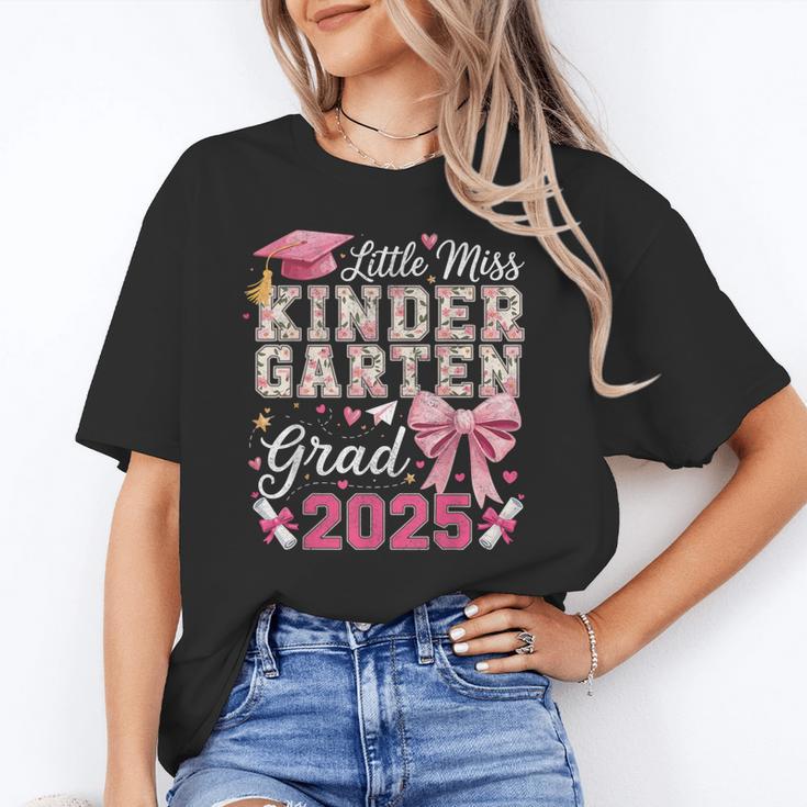 Girls Little Miss Kindergarten Grad 2025 Coquette Graduation Unisex T-Shirt