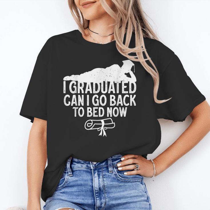 I Graduated Can I Go Back To Bed Now Graduation Men Unisex T-Shirt