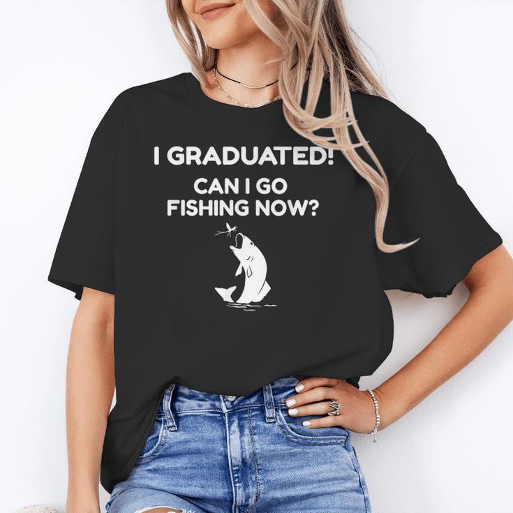 I Graduated Can I Go Fishing Graduation T-Shirt Unisex T-Shirt