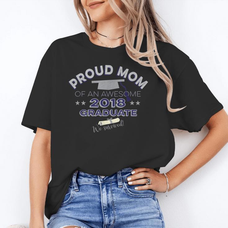 Graduation 2018 Tshirt Proud Mom Of Graduate We Survived Unisex T-Shirt