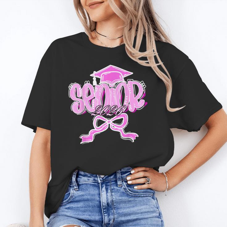 Graduation 2026 Senior 2026 Class Of 2026 Coquette Pink Girl Unisex T-Shirt