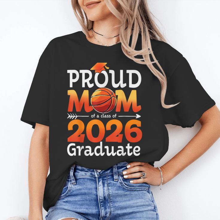 Graduation Basketball Retro Proud Mom Of A 2026 Graduate Unisex T-Shirt