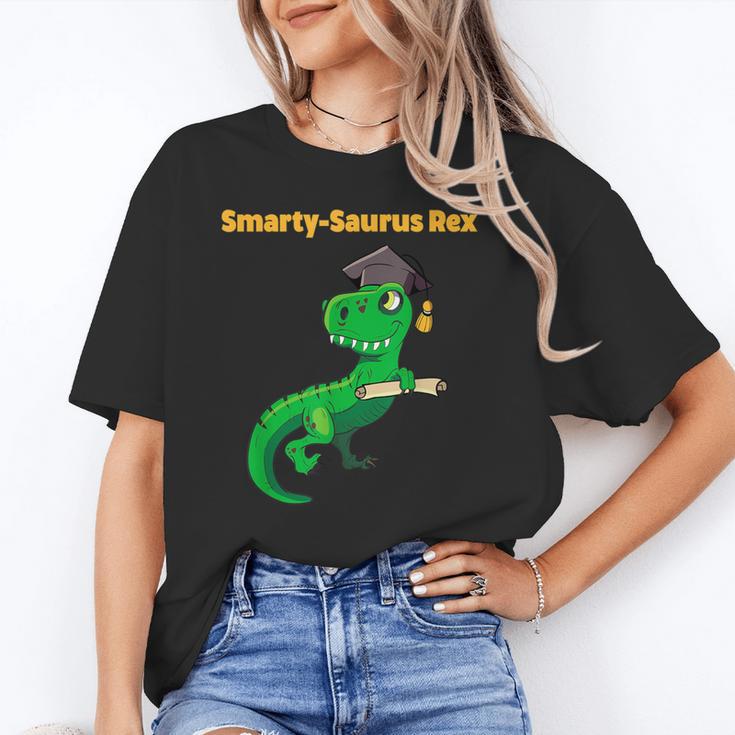 Graduation Dinosaur Smarty Saurus Rex Diploma Dinosaur Unisex T-Shirt