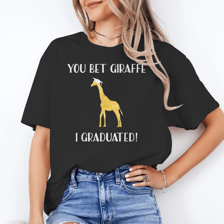 Graduation Shirt You Bet Giraffe I Graduated Pun Unisex T-Shirt