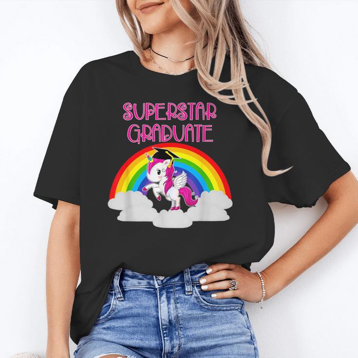 Graduation Unicorn Superstar Magical Colorful Rainbow Tshirt Unisex T-Shirt
