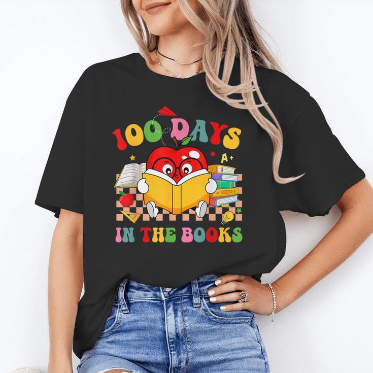 Groovy 100 Days In The Books Reading 100th Day Of School Unisex T-Shirt Groovy 100 Days In The Books Reading 100th Day Of School Unisex T-Shirt