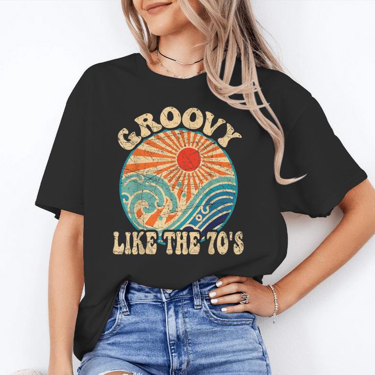 Groovy Like The 70s Aesthetic Nostalgia 1970's Retro Unisex T-Shirt Groovy Like The 70s Aesthetic Nostalgia 1970's Retro Unisex T-Shirt