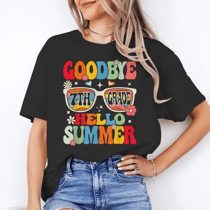 Groovy Goodbye 7th Grade Graduation Hello Summer Kids Unisex T-Shirt