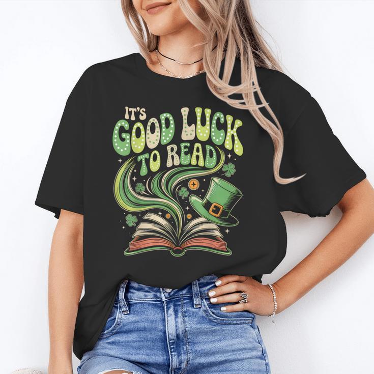 Groovy It's Good Luck To Read St Patrick's Day Book Lucky Unisex T-Shirt Groovy It's Good Luck To Read St Patrick's Day Book Lucky Unisex T-Shirt