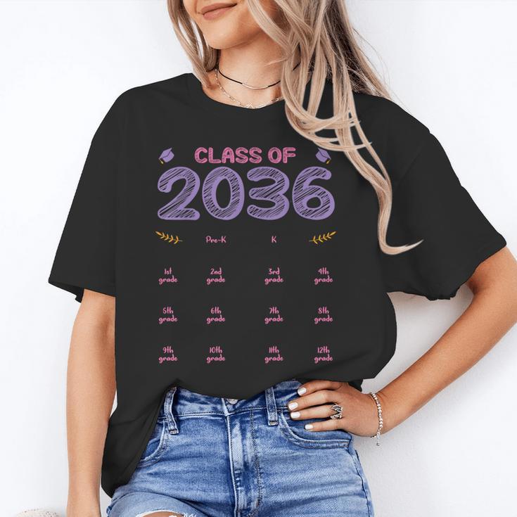 Grow With Me Graduation First Day Of School Class Of 2036 Unisex T-Shirt