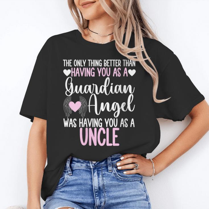 Guardian Angel Memorial In Memory Of Uncle Niece Nephew Unisex T-Shirt Guardian Angel Memorial In Memory Of Uncle Niece Nephew Unisex T-Shirt