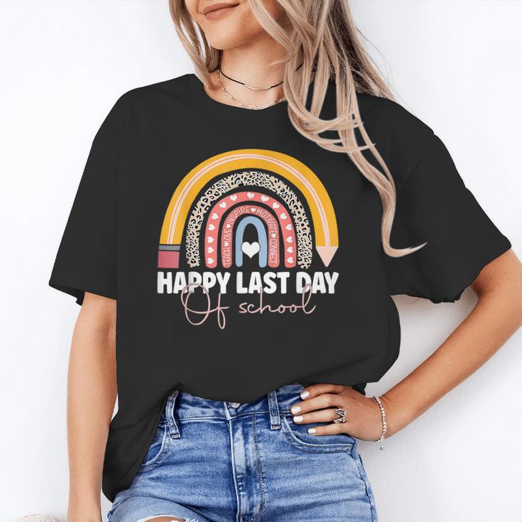 HAPPY LAST OF DAY SCHOOL Rainbow Teacher Student Graduation Unisex T-Shirt