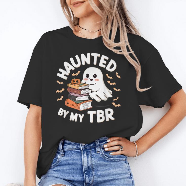 Haunted By My TBR Cute Ghost Book Reading Teacher Halloween Unisex T-Shirt Haunted By My TBR Cute Ghost Book Reading Teacher Halloween Unisex T-Shirt