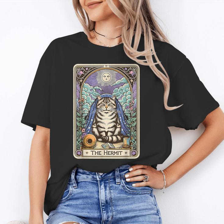 The Hermit Cat Tarot Card Introvert By Georgi Unisex T-Shirt The Hermit Cat Tarot Card Introvert By Georgi Unisex T-Shirt