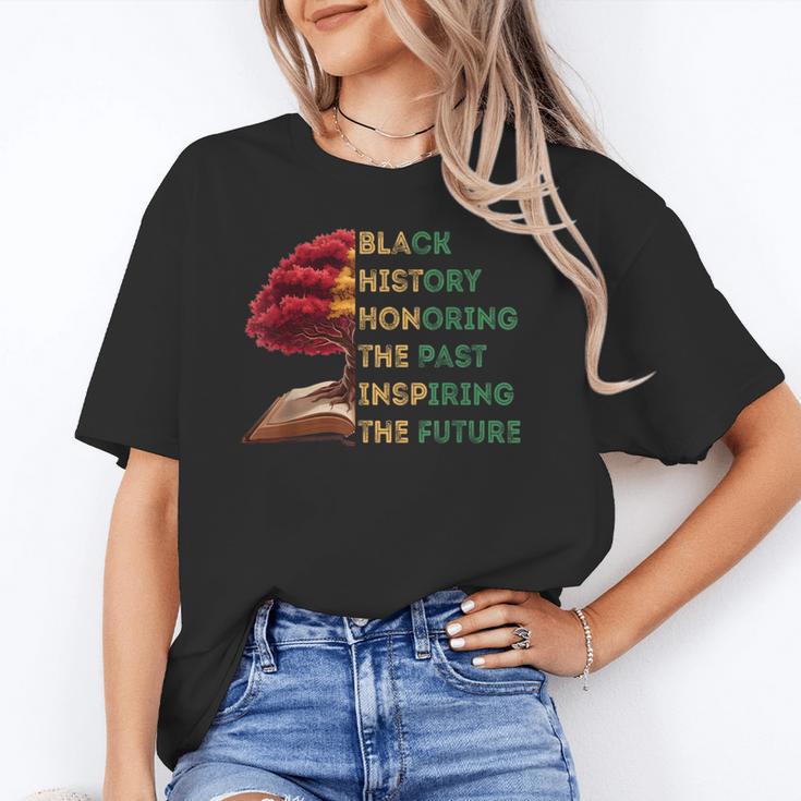 Honoring Past Inspiring Future History Month Tree Book Unisex T-Shirt