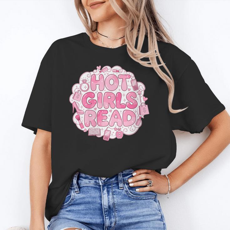 Hot Girls Read Pink Aesthetic Book Lover Reading Unisex T-Shirt Hot Girls Read Pink Aesthetic Book Lover Reading Unisex T-Shirt