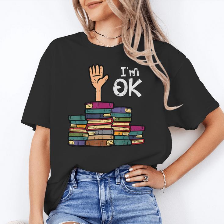 I'm Ok Read Book Reading Librarian Teacher Men Women Unisex T-Shirt I'm Ok Read Book Reading Librarian Teacher Men Women Unisex T-Shirt