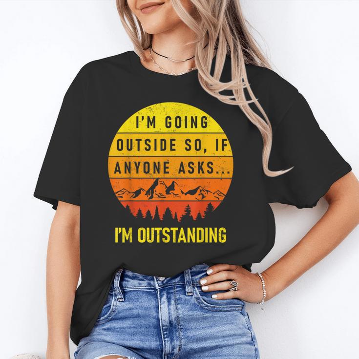I'm Outstanding Retro Introvert Mountain Trip Lover Unisex T-Shirt