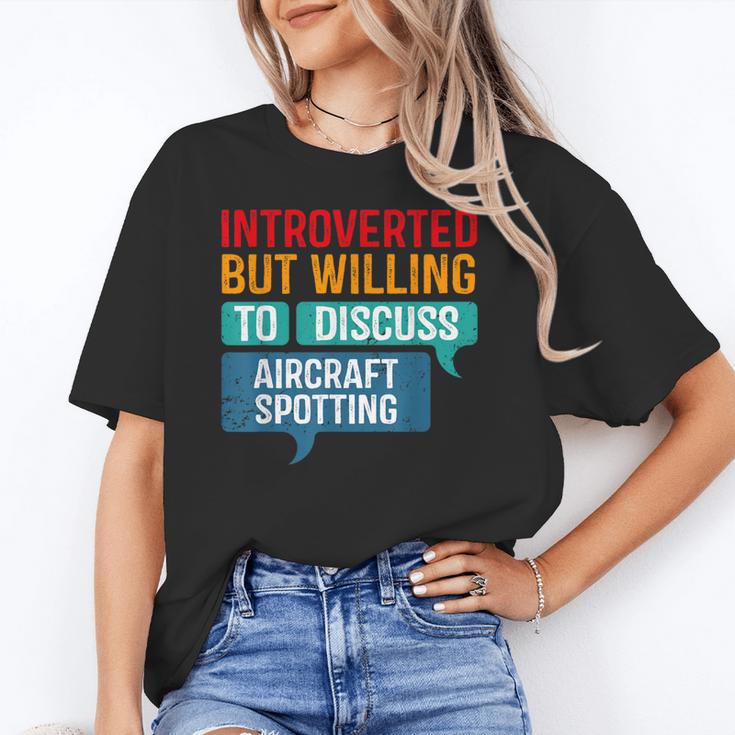 Introvert Aircraft Spotting Lovers Men & Women Unisex T-Shirt