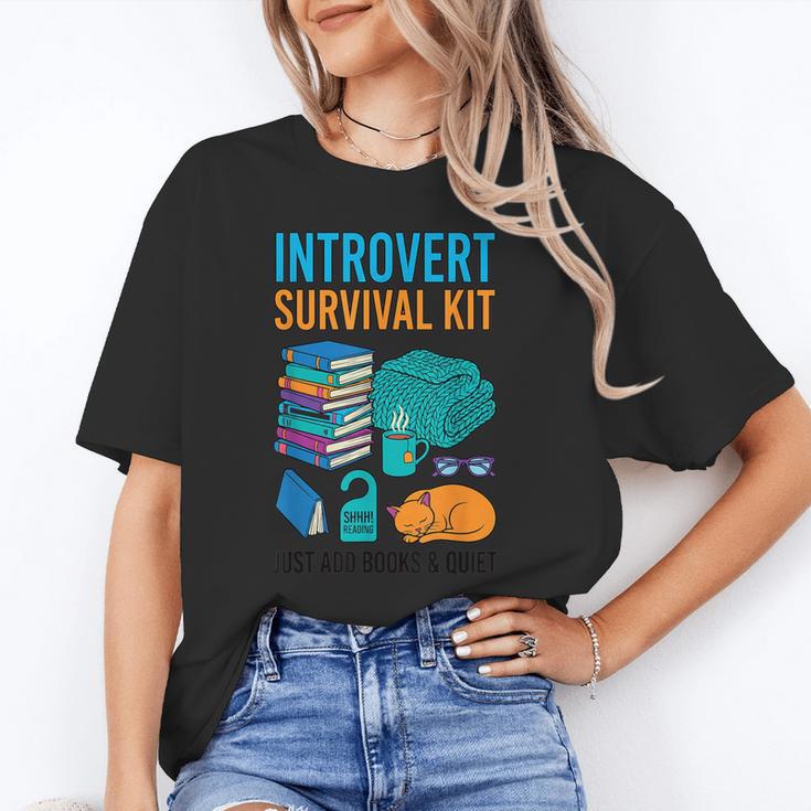 Introvert Book Lover Introvert Survival Kit Unisex T-Shirt Introvert Book Lover Introvert Survival Kit Unisex T-Shirt