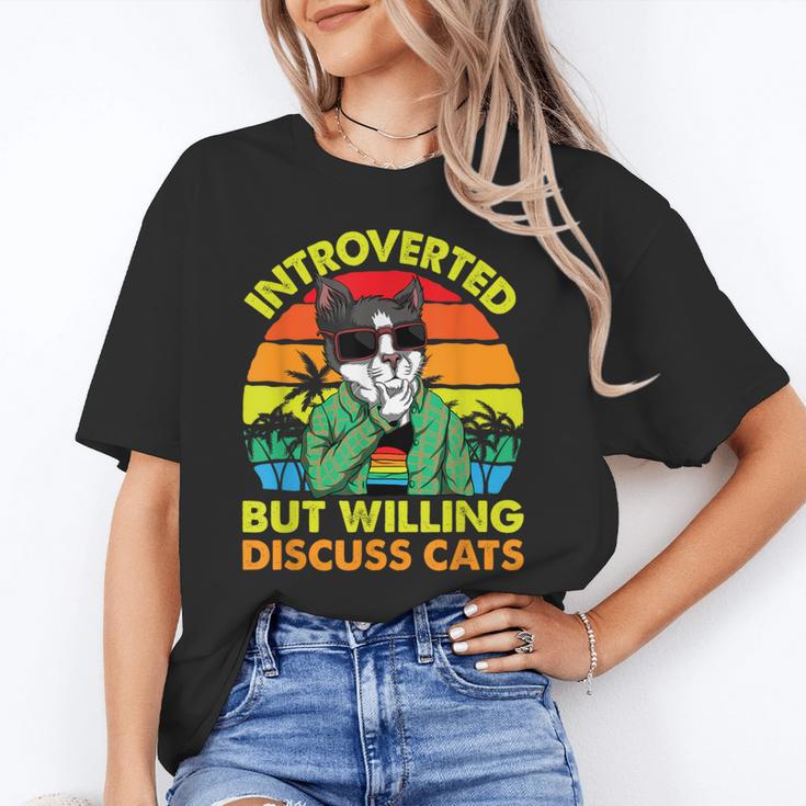 Introvert Cats Sarcasm Cat Lover Introverts Unisex T-Shirt