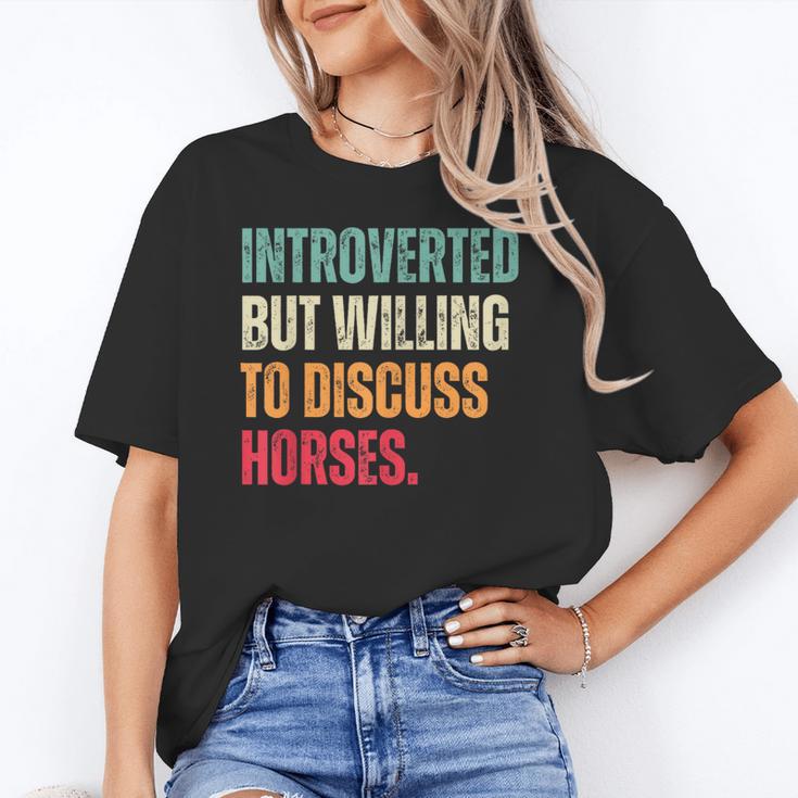 Introvert Cute Horse Lover Horse Riding Equestrian Unisex T-Shirt Introvert Cute Horse Lover Horse Riding Equestrian Unisex T-Shirt