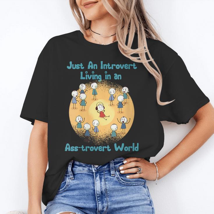 Introvert Extrovert Cartoon In Asstrovert World Unisex T-Shirt Introvert Extrovert Cartoon In Asstrovert World Unisex T-Shirt