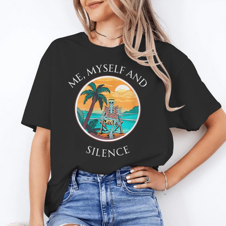 Introvert Relaxation Me Myself And Silence Summer Vacation Unisex T-Shirt