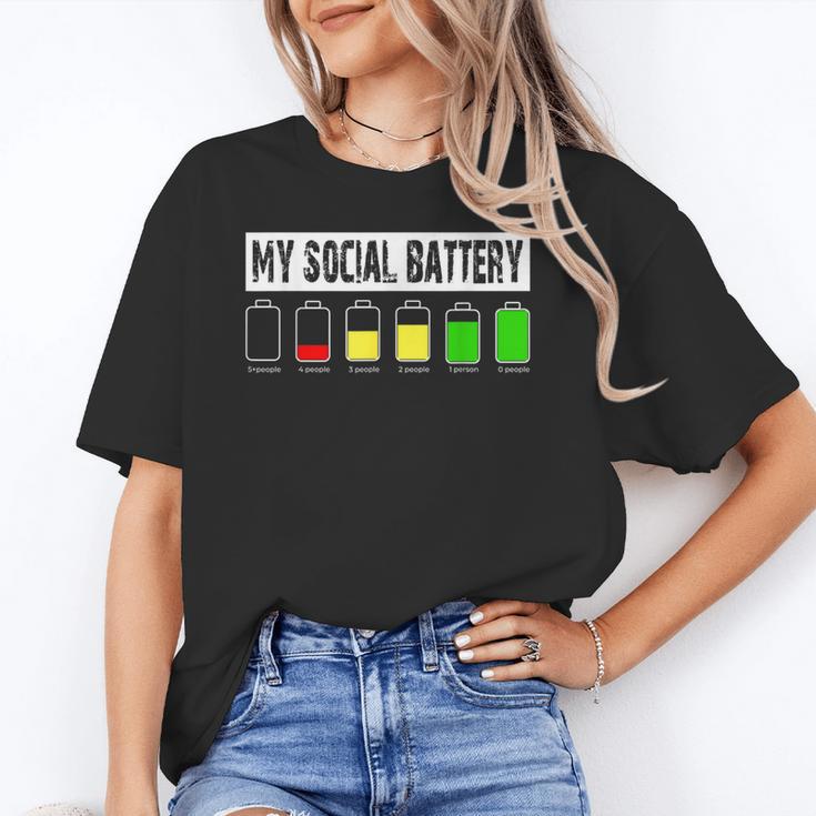 Introvert My Social Battery Low Level Graphic Unisex T-Shirt Introvert My Social Battery Low Level Graphic Unisex T-Shirt