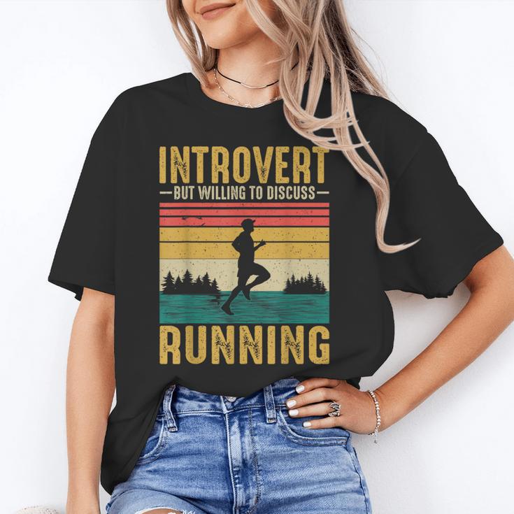 Introvert But Willing To Discuss Running Unisex T-Shirt Introvert But Willing To Discuss Running Unisex T-Shirt