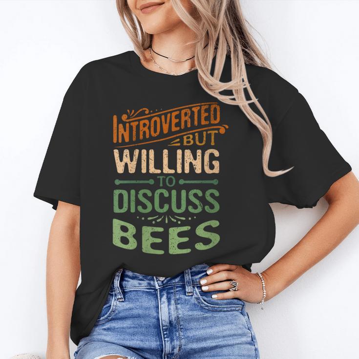 Introverted But Willing To Discuss Bees Animal Meme Unisex T-Shirt Introverted But Willing To Discuss Bees Animal Meme Unisex T-Shirt