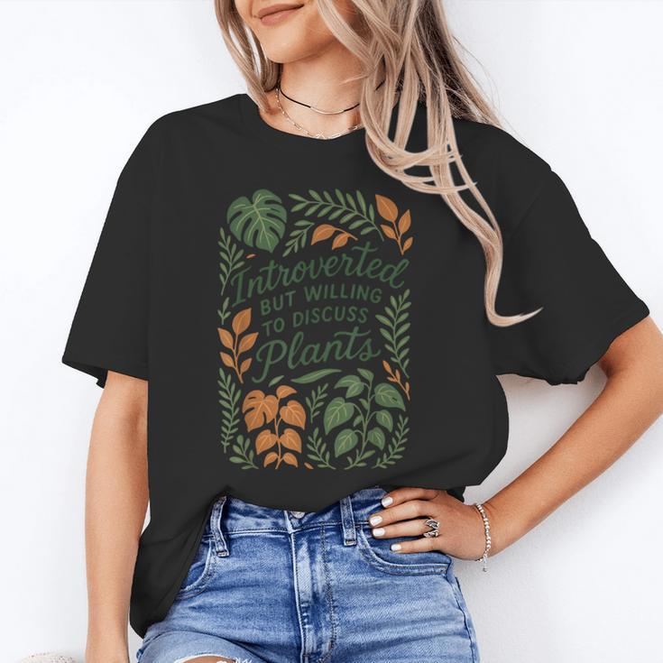 Introverted But Willing To Discuss Plants Botanical Unisex T-Shirt Introverted But Willing To Discuss Plants Botanical Unisex T-Shirt