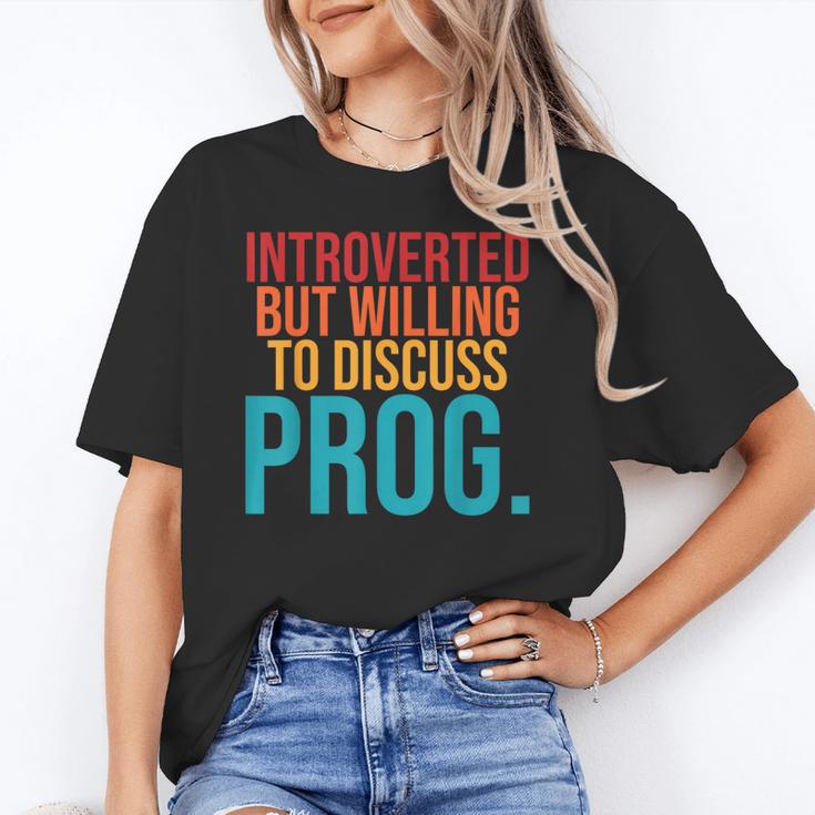 Introverted But Willing To Discuss Prog Rock Music Lover Unisex T-Shirt Introverted But Willing To Discuss Prog Rock Music Lover Unisex T-Shirt