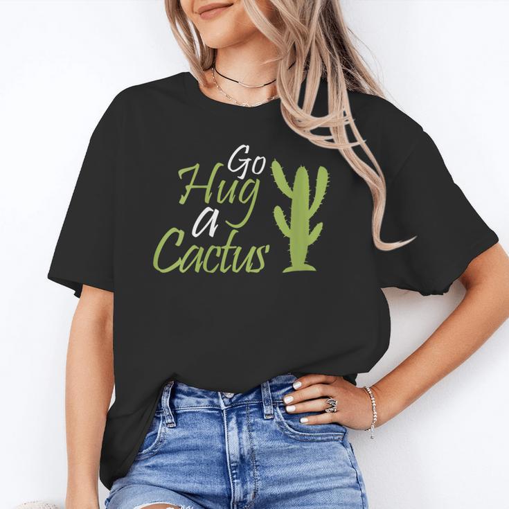 Introverts Sassy Saying Sassy Quote No Hugs Go Hug Cactus Unisex T-Shirt Introverts Sassy Saying Sassy Quote No Hugs Go Hug Cactus Unisex T-Shirt