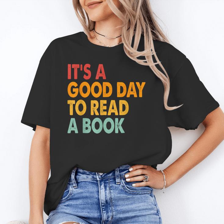 It's A Good Day To Read A Book Retro Vintage Teacher Unisex T-Shirt It's A Good Day To Read A Book Retro Vintage Teacher Unisex T-Shirt