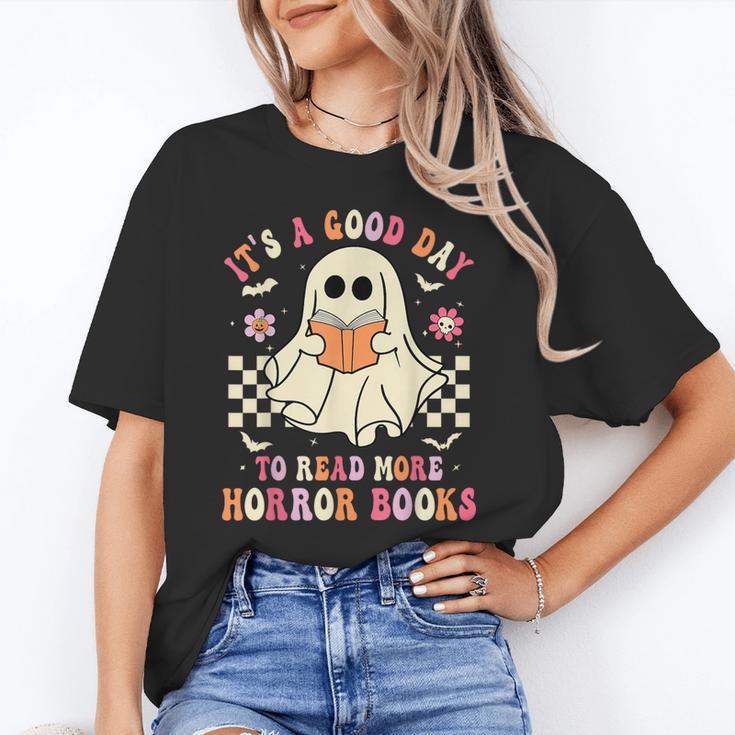 It's A Good Day To Read More Horror Books Halloween Unisex T-Shirt It's A Good Day To Read More Horror Books Halloween Unisex T-Shirt