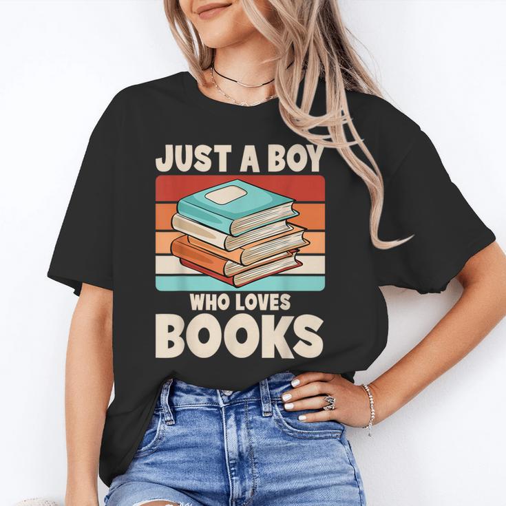 Just A Boy Who Loves Books Reading Bookworm Boys Kids Unisex T-Shirt Just A Boy Who Loves Books Reading Bookworm Boys Kids Unisex T-Shirt