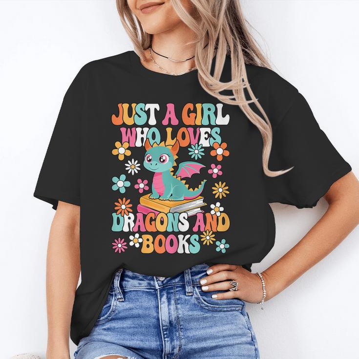 Just A Girl Who Loves Dragons And Books Reading Bookworm Unisex T-Shirt