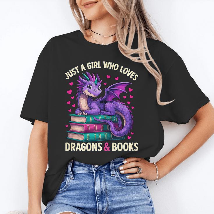 Just a Girl Who Loves Dragons And Books Reading Unisex T-Shirt Just a Girl Who Loves Dragons And Books Reading Unisex T-Shirt