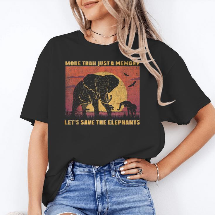 More Than Just A Memory Let's Save The Elephants Day Animal Unisex T-Shirt
