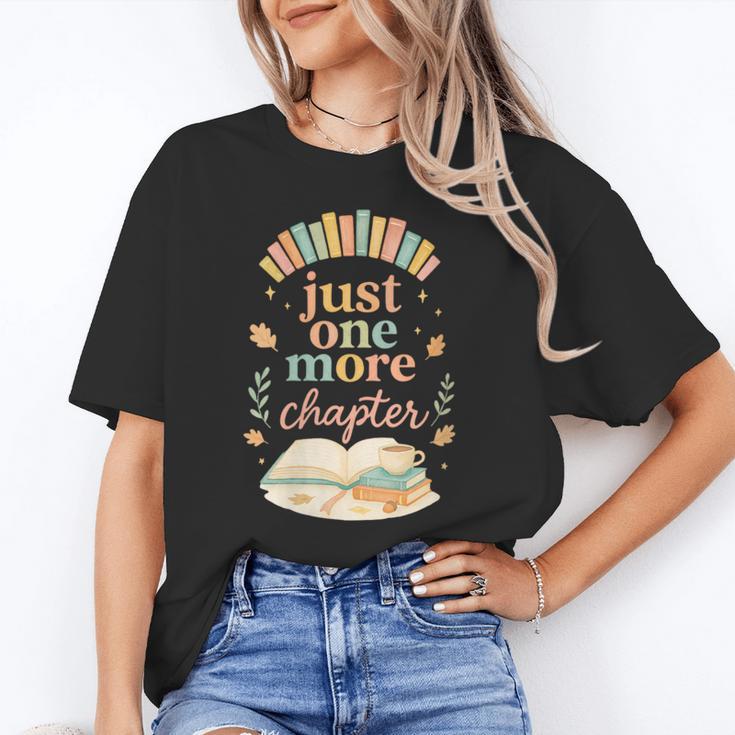 Just One More Chapter Cozy Book Lover Reading & Coffee Unisex T-Shirt