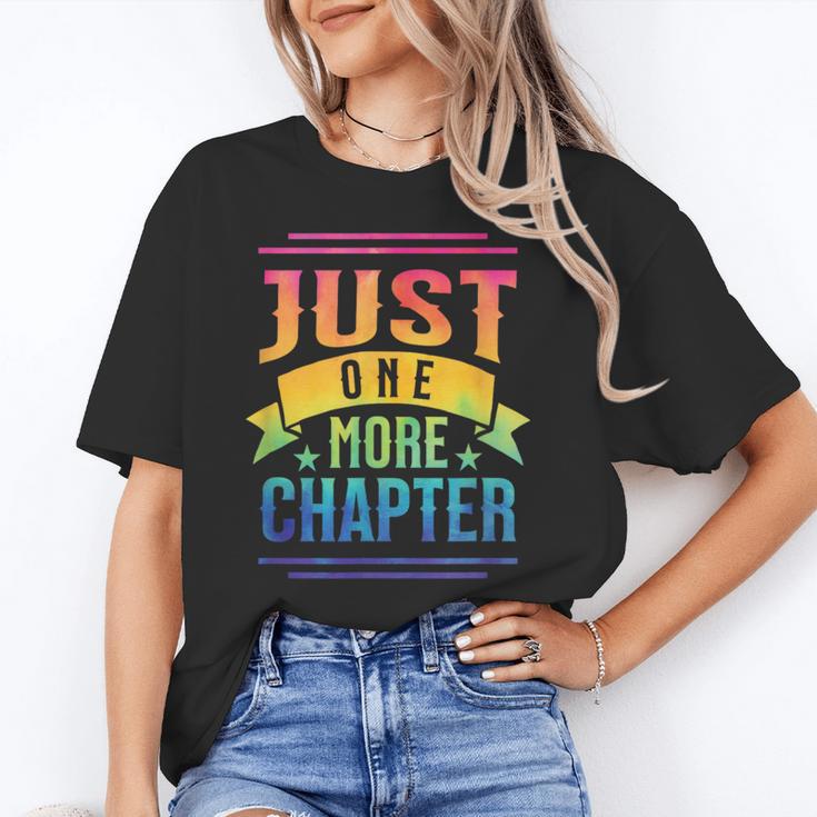 JUST ONE MORE CHAPTER Fun Reading Book Lover Unisex T-Shirt JUST ONE MORE CHAPTER Fun Reading Book Lover Unisex T-Shirt