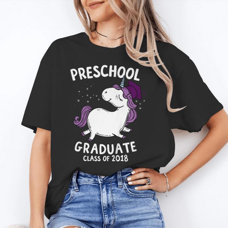 Kids Class Of 2018 Unicorn Preschool Graduation For Girls Unisex T-Shirt