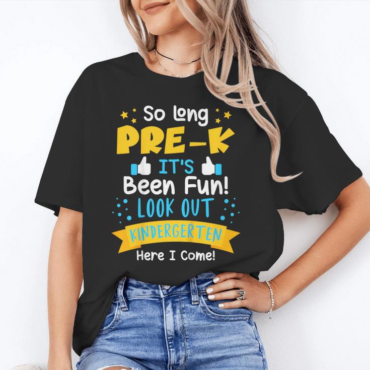 Kids So Long Pre-K Graduation 2025 School Kindergarten Here Come Unisex T-Shirt