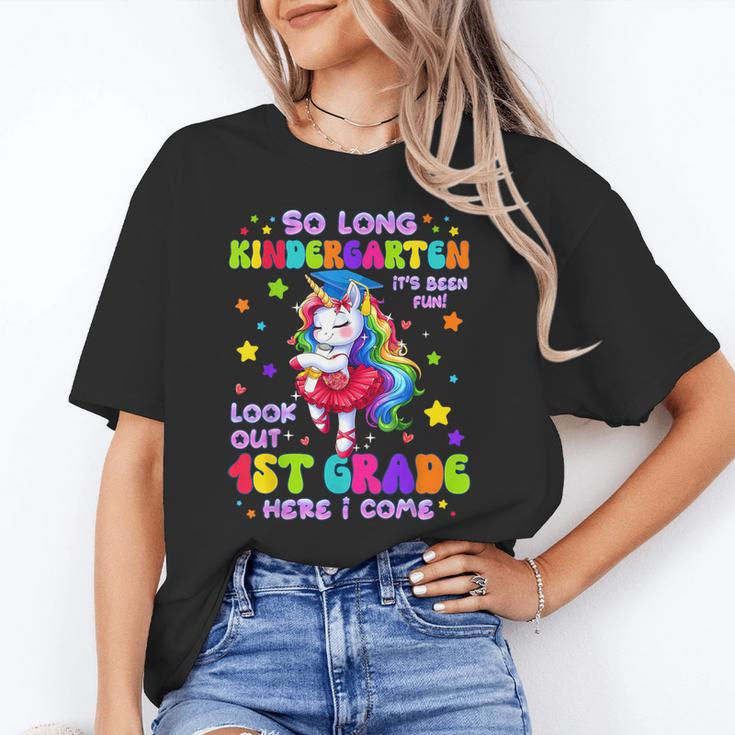 Kindergarten Graduation 2025 Graduate Girls Unicorn 1st Grad Unisex T-Shirt
