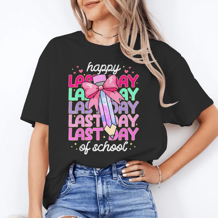 Last Day Of School Shirt Coquette Bow School Graduation Unisex T-Shirt