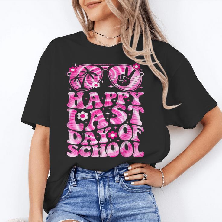 Last Day Of School Teacher Students School Graduation Groovy Unisex T-Shirt
