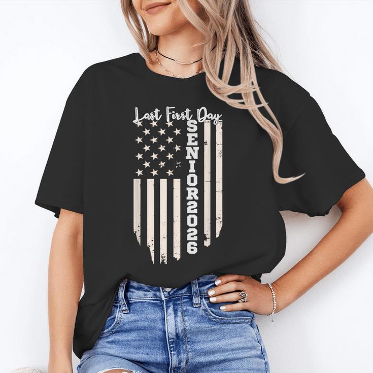 Last First Day Senior 2026 USA Flag Graduation Class Of 2026 Unisex T-Shirt