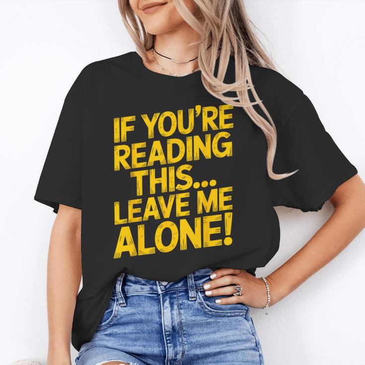 Leave Me Alone – Sarcastic Saying For Introverts Unisex T-Shirt Leave Me Alone – Sarcastic Saying For Introverts Unisex T-Shirt