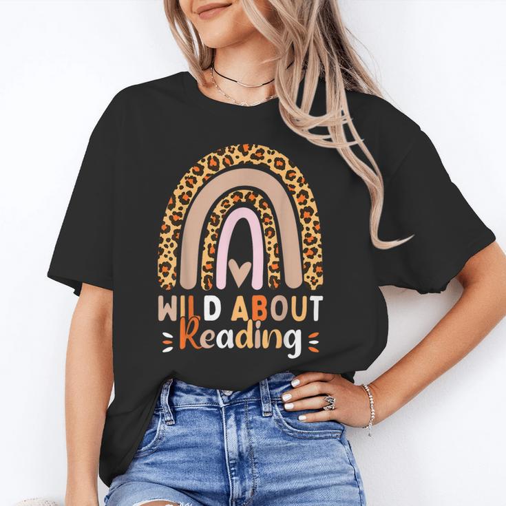 Leopard Teacher Wild About Reading Books Reader Librarian Unisex T-Shirt